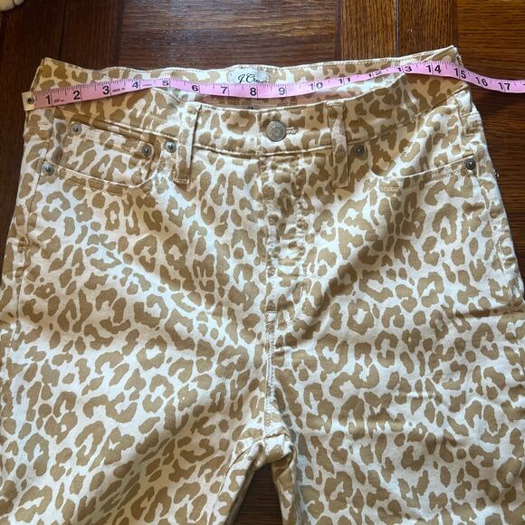 J.Crew Safari Leopard High-Rise Jeans 29 - Picture 7 of 13